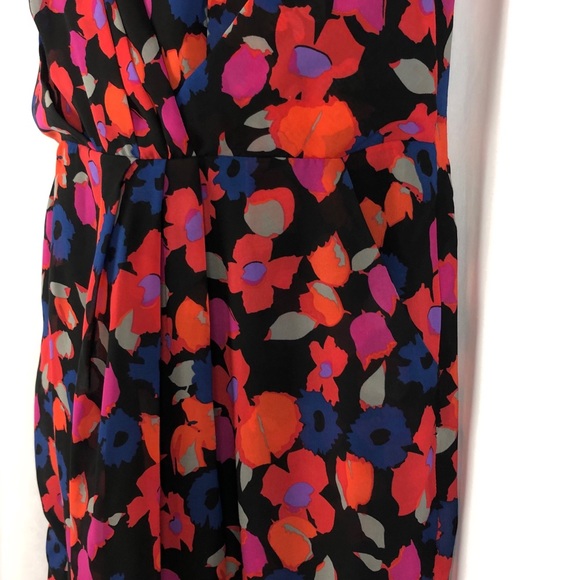 Dalia floral ruched front dress pockets NWT 4 - Picture 3 of 13